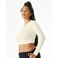 thumbnail image 2 of BELLA + CANVAS Women's Micro Rib Long Sleeve Baby Tee, 2 of 5