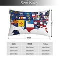 thumbnail image 2 of Sikiie The Map Of United States Pillow Covers, Throw Pillow Case Cushion Covers,Cushion for Bedroom,Couch,Home-20"x30", 2 of 6