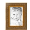 thumbnail image 2 of ArtToFrames 5" x 7" Gold Victorian Emboss Picture Frame, 5x7 inch Gold Wood Poster Frame (WOM-5081), 2 of 7