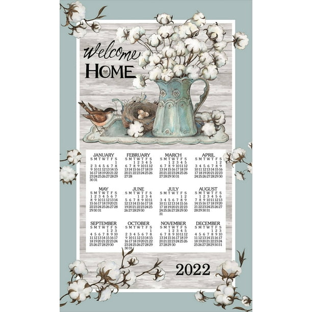 2022 Linen Calendar Towel - Cottonwood - Walmart.com
