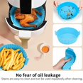 thumbnail image 4 of Bakeware Set,Huuazoi 6 Set Reusable Silicone For And Cooking Compatible With Common Air Fryer Such As Tower In The Market, 4 of 4