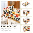 thumbnail image 2 of Yayeee Collapsible Cube Storage Bin with Lid Fabric Closet Decorative Basket with Handles, Floral Pattern, 2 of 7