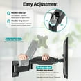 thumbnail image 2 of Mount PRO Dual Monitor Wall Mount for 2 Computer Screen up to 32 Inch, Gas Spring Double Monitor Arm Holds Up to 17.6lbs Each, Full Motion Adjustable Wall Monitor Mount, VESA Mount 75x75/100x100, 2 of 9