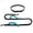 Aqua Green, variant on BIMZUC Heavy Duty Outdoor Dog Running Leash Neon Orange Reflective Double Retractable Pet Walking Belt for Medium to Large Dogs with Soft Foam Handle 11.02 inches / 28 cm Size - Secure & Adjustable