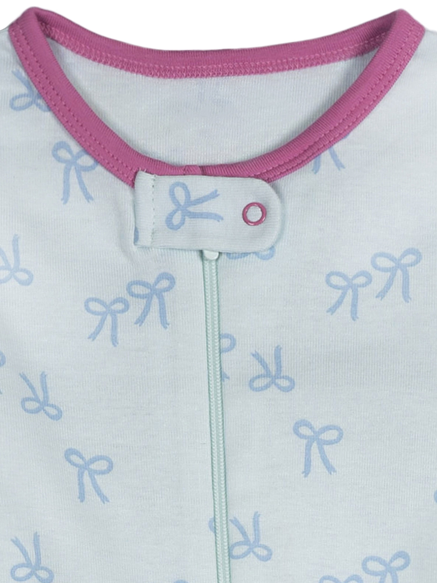 Onesies Brand Baby Girl Footed Pajamas, 4-Pack, Sizes Newborn - 24 Months
