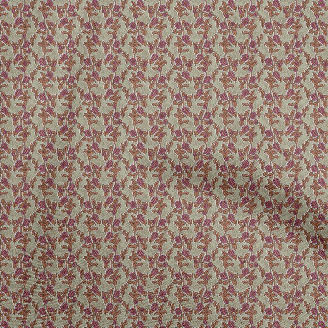 oneOone Silk Tabby Brown Fabric Floral Sewing Craft Projects Fabric Prints By Yard 42 Inch Wide