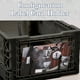 thumbnail image 5 of Cesta de almacenamiento apilable negra, escritorio plegable, cocina, refrigerador, industrial, café, organización de artículos varios, 5 of 6