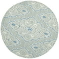 thumbnail image 4 of SAFAVIEH Wyndham Pompeii Damask Wool Runner Rug, Blue/Ivory, 2'3" x 11', 4 of 10