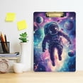thumbnail image 2 of FORMRS Acrylic Clipboard with Low Profile Clip Standard A4 Letter Size, 12.5" x 9", Astronaut Pattern, 2 of 8