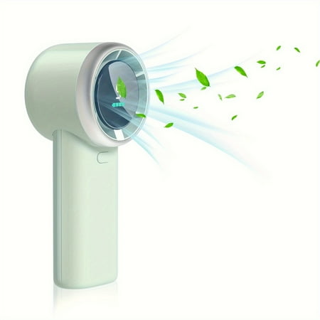 

VECPIO Rechargeable Portable Handheld Fan - 5-Speed Adjustable LED Display Screen Folding Design USB Charging Lithium Battery Perfect for Travel and Office Use