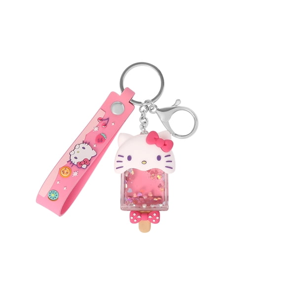 Hello Kitty Popsicle Liquid Keychain
