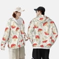 thumbnail image 6 of Kll Cartoon Flat Mushrooms Print Men'S Women’s Upf 50+ Sun Protection Outdoor Hoodie Jacket Long Sleeve Fishing Hiking Performance Shirt- Xx-Large, 6 of 8