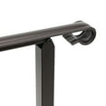 thumbnail image 6 of 3 Feet Metal Handrails for Outdoor Steps,Carbon Steel Hand Rail Stair Railing Set with Installation Kit, Fits 2 to 3 Steps Outdoor Indoor,Durable and Simple Installation, Dark BrownB), 6 of 27