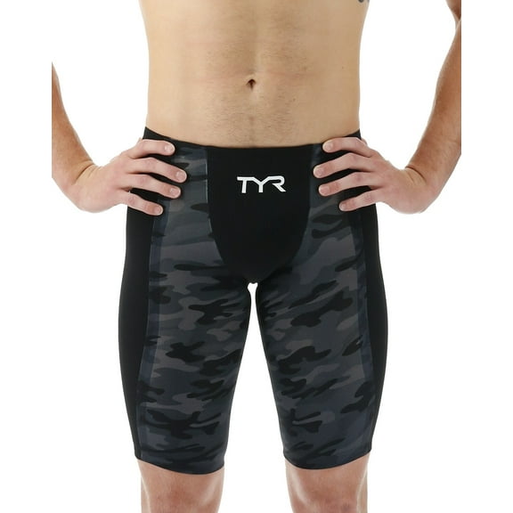 TYR Men's Shockwave High-Waist Jammer Swimsuit - Camo