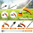 thumbnail image 2 of 52CC 2-Cycle Weed Eater, 4-in-1 Gas Powered Full Crank Shaft String Trimmer with Gas Pole Saw, Hedge Trimmer and Brush Cutter, Trimming Tool System for Grass Lawn Garden Yard Care, D8247, 2 of 10