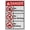 Warning Sign 3, variant on Industrial ANSI Vertical Farm Safety Sign - 8"x12" Weatherproof UV Resistant (Use other door Geese attack through this door) for Indoor/Outdoor Workplace