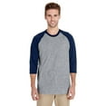 thumbnail image 1 of Gildan G570 Adult Heavy Cotton 3/4-Raglan Sleeve T-Shirt, 1 of 1