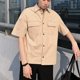 thumbnail image 5 of Camisa de media manga para niños, camisa de media manga para hombres, camisa abotonada para hombres, camisa con cuello vuelto, mayor durabilidad, 5 of 9