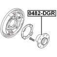 thumbnail image 2 of Febest REAR WHEEL HUB # 0482-DGR OEM MR223285, 2 of 2