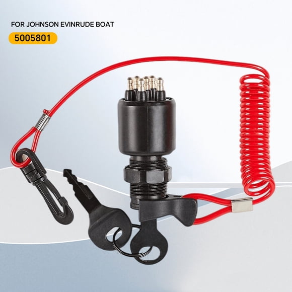 Clé de Commutateur d'Allumage avec Lanière pour Bateau 5005801 OMC BRP 1996 jusqu'à Johnson Evinrude