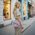thumbnail image 7 of FORMRS Women Crossbody Purse with Chain Strap Vegan Leather Shoulder Handbag, Gradient Starfish Pattern, 7 of 7