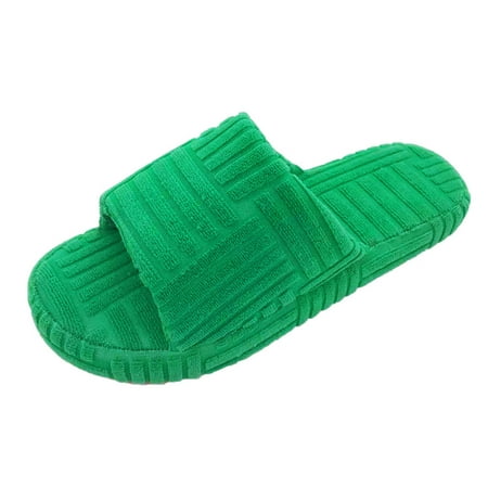 

Slippers for Women Indoor Womens Slippers House Slippers for Women Plus Velvet Slippers Winter Platform Shoes Flock Green 38