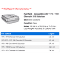 thumbnail image 2 of Fuel Tank - Compatible with 1973 - 1981 Chevy K10 Suburban 1974 1975 1976 1977 1978 1979 1980, 2 of 2