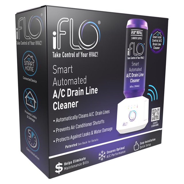Limpiador de líneas de aire acondicionado iFlo White 28,4 cm de ancho x 29,5 cm de alto