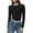 Black, variant on Long Sleeve Shirts for Women New Solid Color Lightweight Stretchy Shirts Sport Yoga Fitness TShirt Round Neck Slim Contrasting Blouse Pullover Top