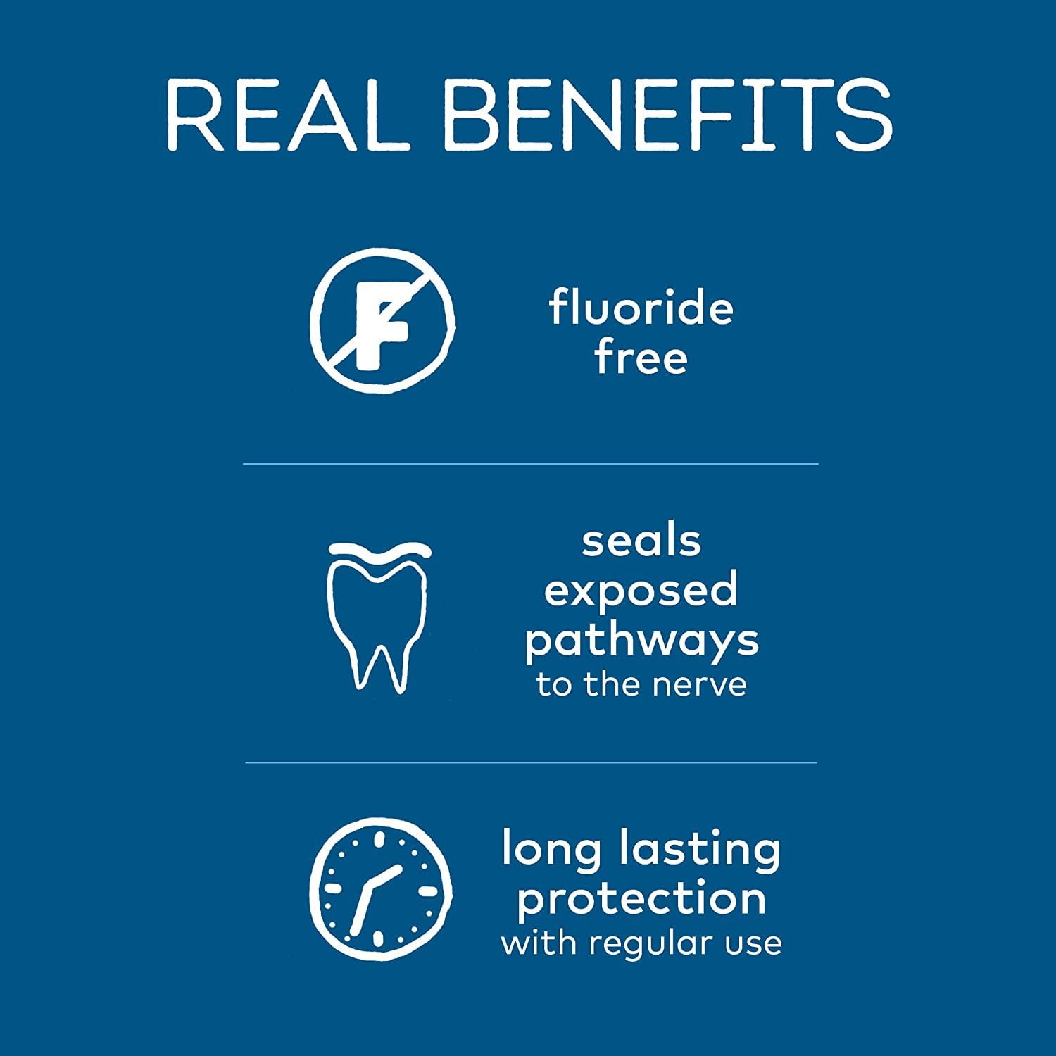 Tom's of Maine Fluoride-Free Rapid Relief Sensitive Natural Toothpaste, Fresh Mint, 4 Ounce, 3-Pack