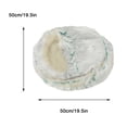 thumbnail image 3 of LEHOZIHEQ Round Soft Plush Fluffy Dog Bed, Small Dog Cave Bed Cat Bed, Self Warming Pet Bed, Pet Sleeping Bed for Small Dogs & Cats, Washable Pet House Cave Bed for Indoor Kitty & Puppy, 3 of 3