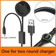 thumbnail image 1 of Adaptador de cable de carga rápida USB tipo C PD 2 en 1 para Garmin 7S 6X Venu2 Swim2 Likrtyny Componentes de la computadora, 1 of 9