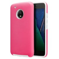 Motorola Moto G5 Plus Ezpress Anti Slip Hybrid Case Hot Pink Motorola Moto G5 Plus Ezpress Anti Slip Hybrid Case Hot Pink Tcamotg5l