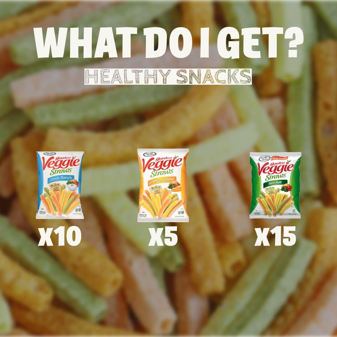 Garden Veggie Straw Variety Pack (30 Count)