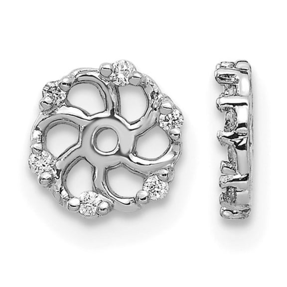 Auriga Fine Jewelry 14K White Gold Lab Grown Diamond Earring Jacket for Women