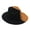 Black Khaki, variant on Fashion Christmas Cowboy Hat Gentleman Large Brim Hat Fedora Felt Cowboy Hat Accessory for Adult Women Men