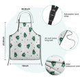 thumbnail image 7 of White Christmas Tree Pattern Kids Aprons for Girls and Boys,Adjustable Neck Strap Toddler Aprons for Kids Cooking Baking, 7 of 7