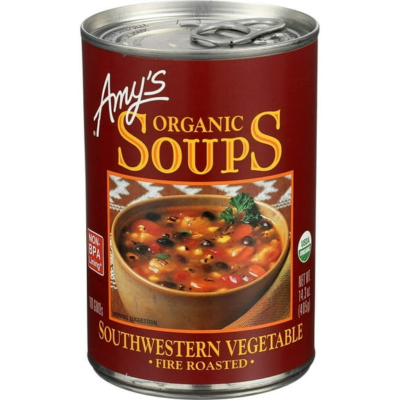 Amy's Organic Roasted Southwest Vegetable Soup 14.3 oz - Pack of 3