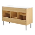thumbnail image 5 of Modway Chaucer 48" Single Sink Wood & Metal Bathroom Vanity in Oak and White, 5 of 17