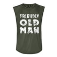 thumbnail image 4 of Summer Men's Solid Color Printed Sweat-absorbing Breathable Shoulder Expanding Sleeveless Vest M, 4 of 5