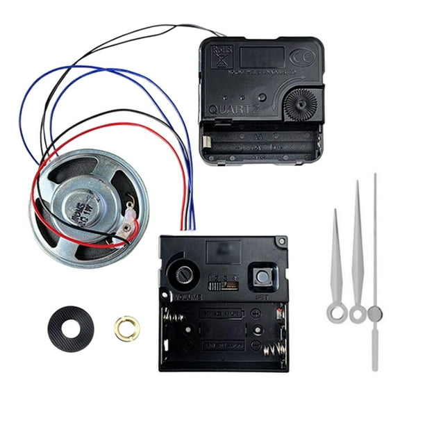 Mecanismo de movimiento de reloj de pared de bricolaje con manecilla Accesorios de reloj de bricolaje con timbre para Estilo H