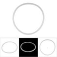 thumbnail image 4 of Pressure Cooker Sealing Ring,Gasket Sealing Rings, 6 Sizes Replacement Clear Silicone Gasket Sealing Ring for Home Pressure Cooker Kitchen Tool Diameter 22CM, 4 of 7