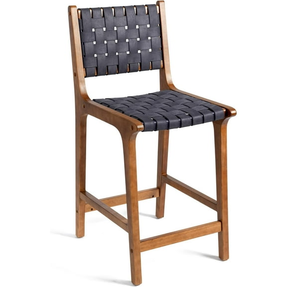 CangLong,Dark Grey Counter Stool Barstool 24 Inch Seat Height ,Set of 1,Dark Grey