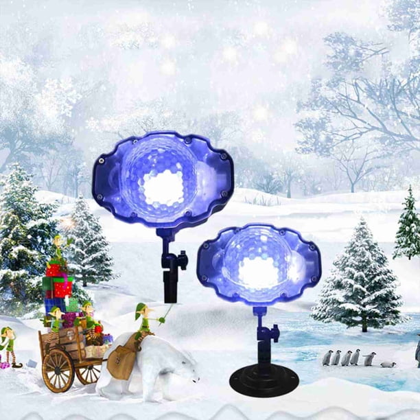 Luces LED Para Nevadas, Proyector LED, Luces Que Caen De Nieve Para Jardín, Luz LED Giratoria Con Copos De Nieve