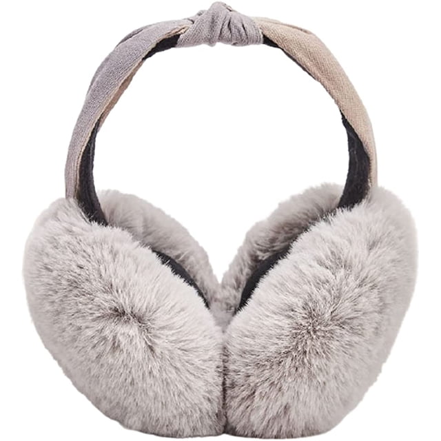 LinYooLi Cache-Oreilles Chauds en Fourrure pour Femmes Filles, Cache-Oreilles en Fausse Fourrure pour Usage Extérieur