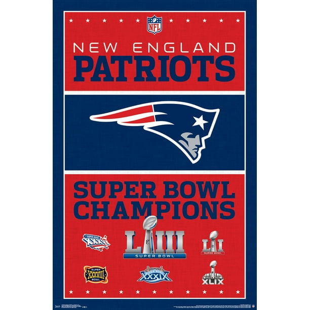 New England Patriots - Champions Poster - Walmart.com - Walmart.com