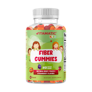 Vitamatic Kids Prebiotic Fiber Gummies for Adults - 4G Fiber Extra Strength - Zero Sugar Added - 60 Pectin Based Gummies - Digestive Health & Regularity Support