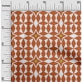 thumbnail image 2 of oneOone Polyester Spandex Orange Fabric Geometric Craft Projects Decor Fabric Printed By The Yard 56 Inch Wide, 2 of 4