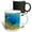 Multicolor, variant on 3drose, Yellowstone, Green, Blue, Yellow, 15oz Two-tone Green Mug