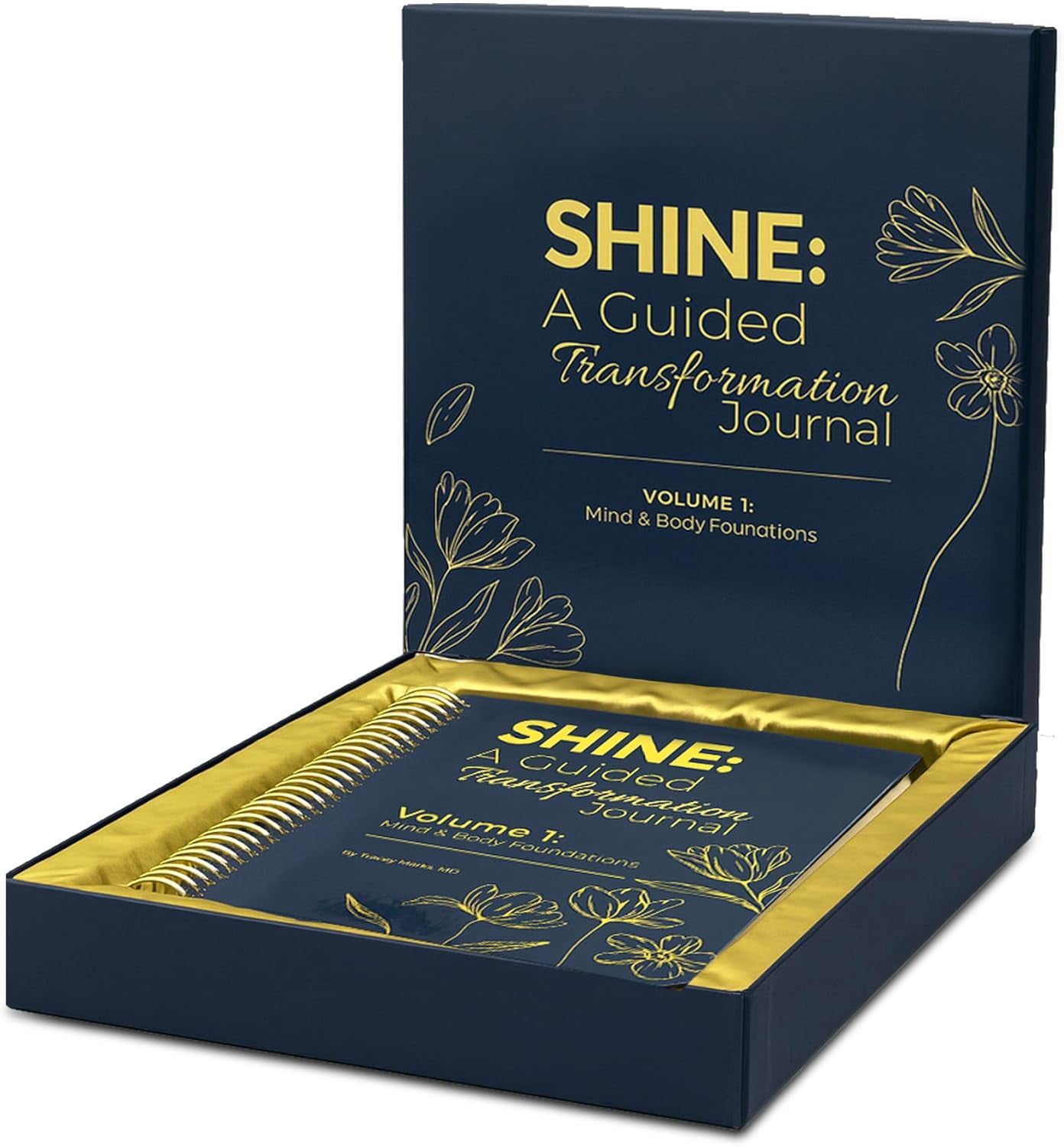 SHINE Guided Transformation Journal by Dr. Tracey Marks | 12-Week Mental Health & -Care Workbook for Women Men